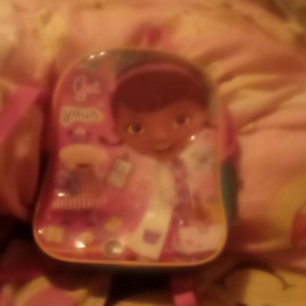 A doc McStuffins back pack